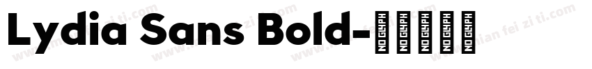 Lydia Sans Bold字体转换